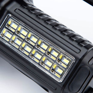 充电手提灯户外家L用便携长续航巡逻手电筒 波来特探照灯9613强光