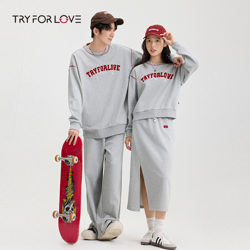 TRYFORLOVE香料怪兽半拉链卫衣