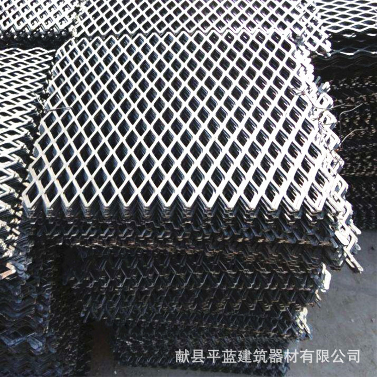 厂家批发建筑钢芭网工地脚手架钢笆网片 菱形孔包边脚踏网保质量