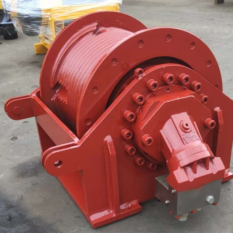 建筑机械液压卷扬机铲车随挖机牵引用绞盘3t5t10t液压绞车卷扬机