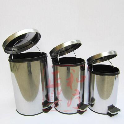 不锈钢污物桶A不锈钢垃圾桶脚踏式卫生桶果皮桶清洁桶