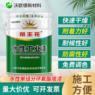 批发水性单组分环氧酯底漆喷涂防护防锈金属钢结构工业漆防腐涂料