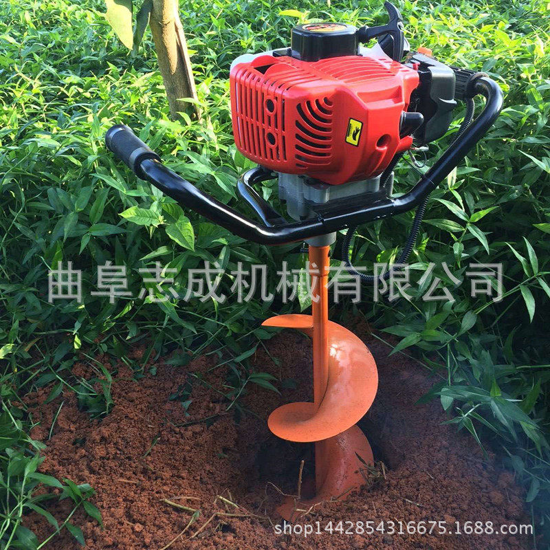 风冷二冲程汽油挖坑机 果树施肥打洞机 山地栽树种植挖坑机