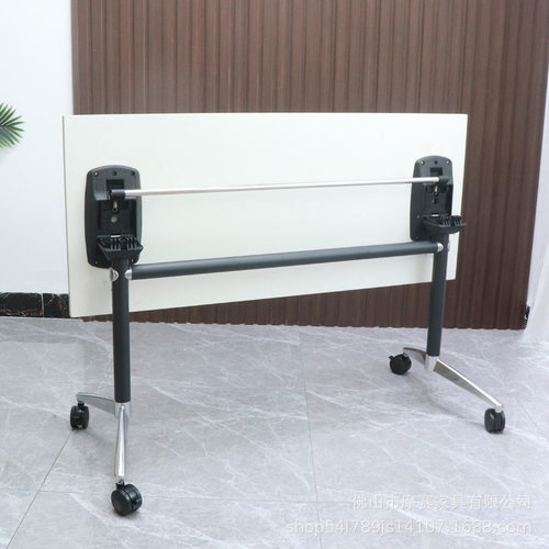 会议桌可折叠拼接培训桌可移动办公桌带轮子长条桌组合辅导班课桌