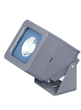 小型le远程聚光灯一束光3w外亮d户化程防雨室外工大楼投光灯