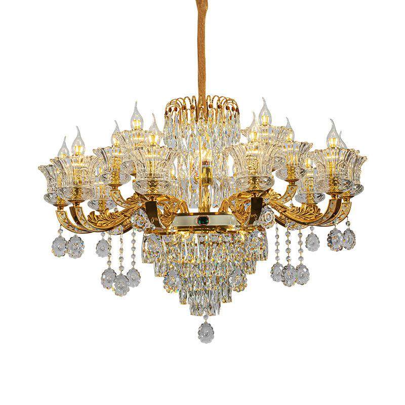 欧式吊灯高档大气锌合厅金家46199用客新厅餐卧室书房款网红9水晶,家装灯饰光源,智能吊灯,淘宝优惠券,粉丝福利购,淘宝优惠卷