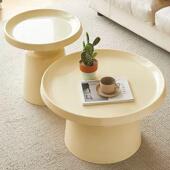 铁艺茶几奢北欧客厅小户组型家用形现代简约轻圆772网红沙发边几