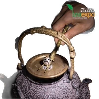 容山堂苏韵黄铜铁壶叉手工铜壶盖叉功夫茶具配件