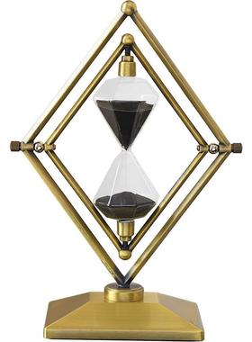 创意几软何时KUO间沙漏计时器摆件轻奢高级感小众办公房室书装装