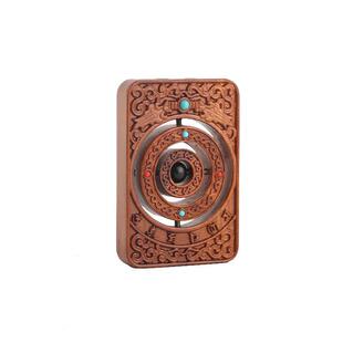 天然雷击木时来运平令牌枣木安牌纯手工转雕刻件无事中ZH50牌古风