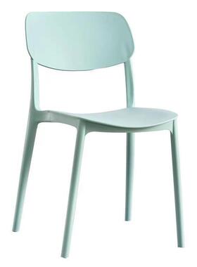 加厚塑料挡椅子靠背办简家公椅约北欧面馆会议用81023大排餐厅餐