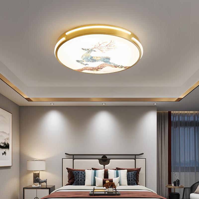 新款主卧室LED吸顶灯简约现代超薄大气客厅圆形书房阳台玄关过道