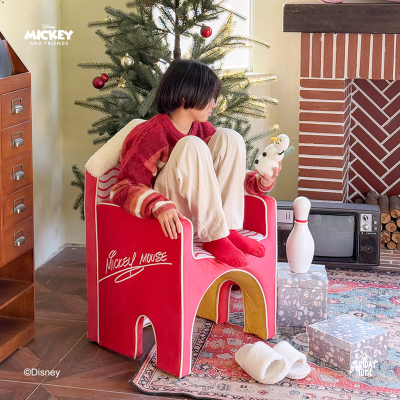 SUNDAY HOME 迪士尼米奇房子椅客厅卧室创意单人沙发椅装饰摆件,家居饰品,装饰摆件,淘宝优惠券,粉丝福利购,淘宝优惠卷