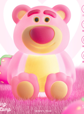 SUNDAY HOME 迪士尼正版草莓熊拍拍灯 潮玩家居摆件周边生日礼物