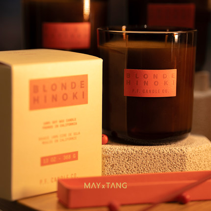 pfcandle新品HIFI黑胶唱片系列香薰蜡烛藤条扩香线香烟熏樱桃