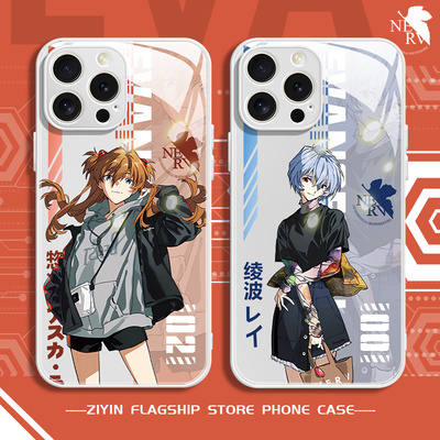 eva明日香小米14pro手机壳13绫波丽vivox100x90碇真嗣iqoo12动漫opporeno11二次元k70k60k50玻璃k40男s18适用