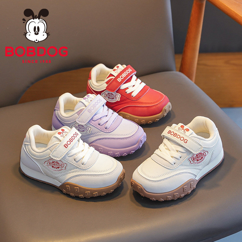 巴布豆女童阿甘鞋儿童运动鞋女款2026年新款春季春天德训鞋子软底