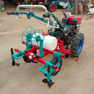 兴星源手扶拖拉机配套地膜覆盖机打药机 土豆花生起垄覆膜机