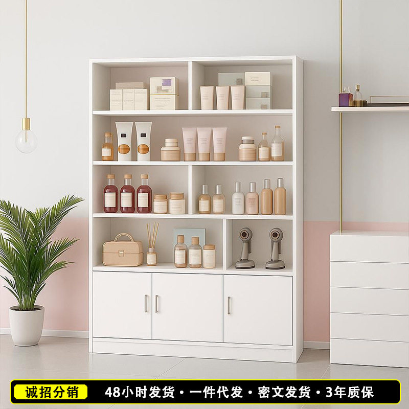 美容店加厚落地大容量陈列架