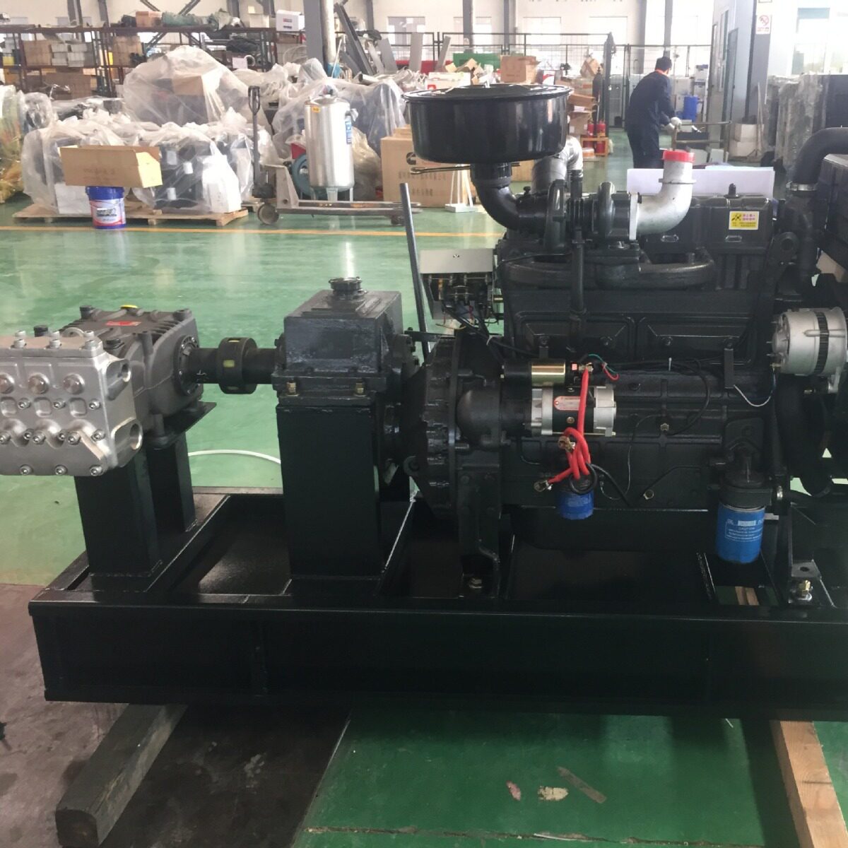 ZH4105ZP柴油机高压清洗泵组生产厂家 压力200kg 流量150升高压泵