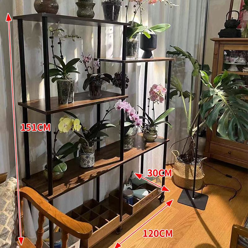 新款花架子客厅落地式阳台花架置物架铁艺花盆层架植物架多层花架