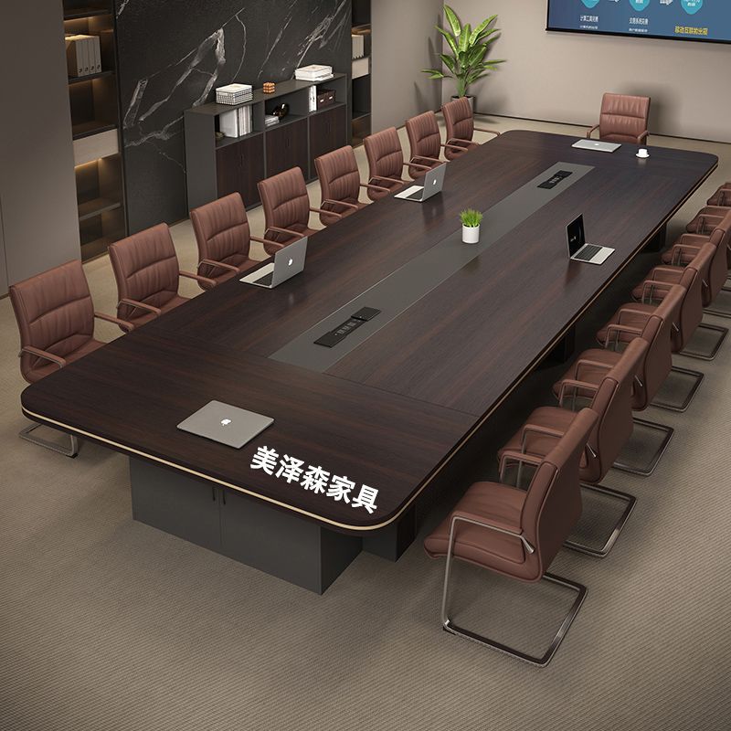 办公家具会议桌长桌现代简约大小型洽谈桌谈判培训长方形长条桌椅
