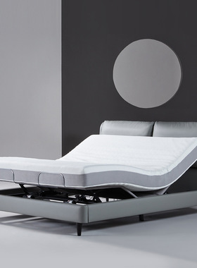 8H Feel 生态皮智能电动床F系列 灰白色