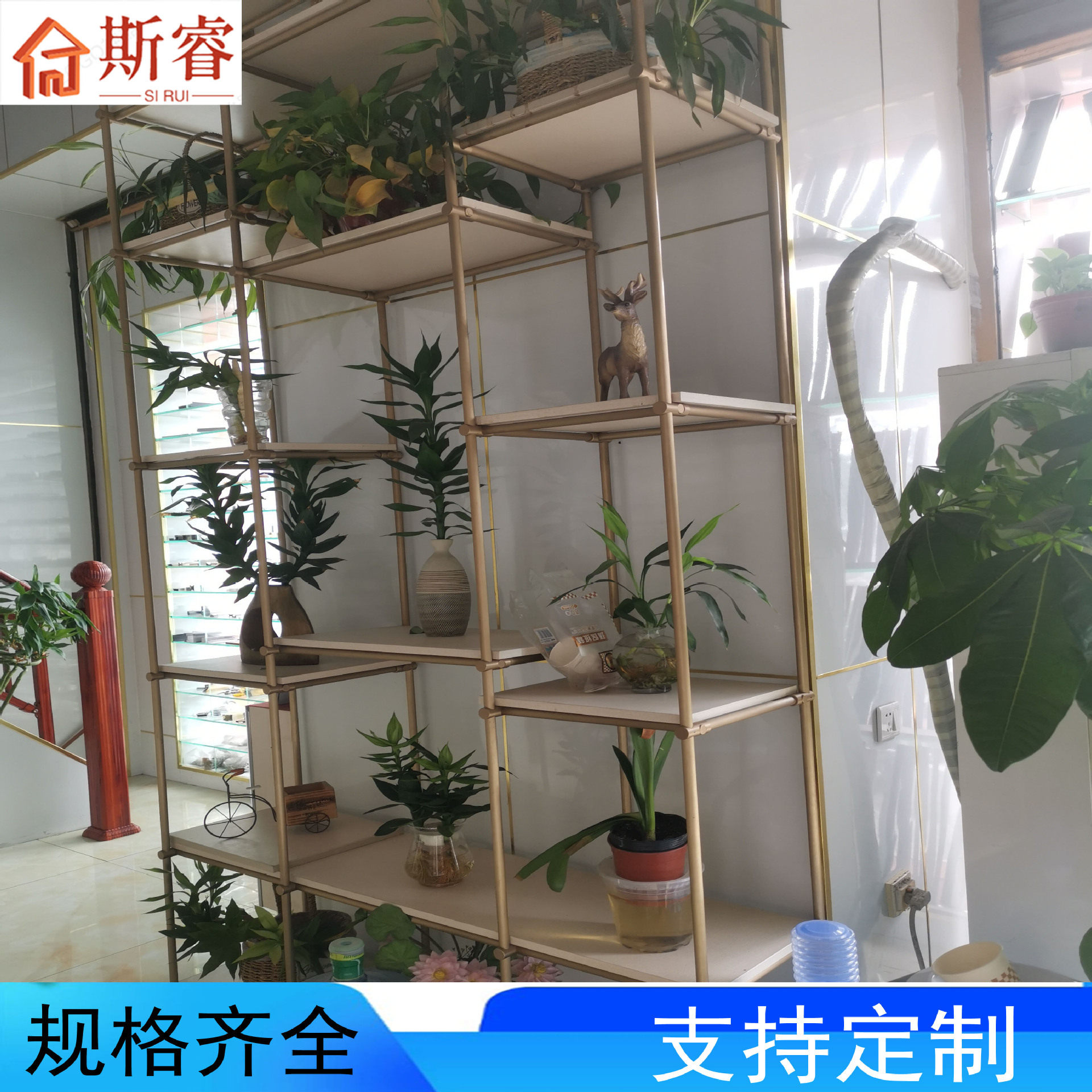 佛山厂家供应圆柱百变魔骨架极简隔断置物架创意书架百变多功能