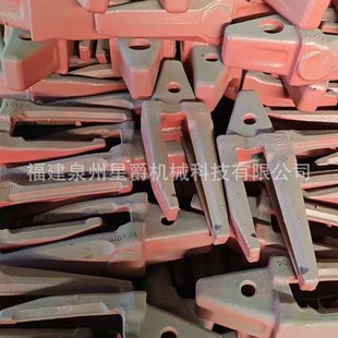 泉州挖机小松挖机斗齿根 80 90耐磨铸造平尖特尖齿土方岩石斗齿