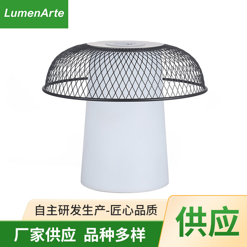 复古铁艺网罩LED小夜灯