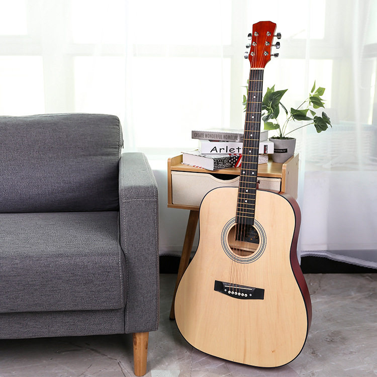 圆角41寸复古木吉他初学者学生女男民谣吉他新手入门琴木吉他乐器