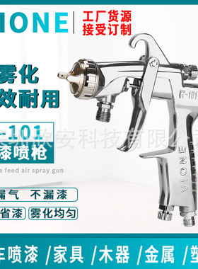 台湾细致W101 手动喷枪 W101 油漆喷枪 空气喷枪vione上 下壶喷枪