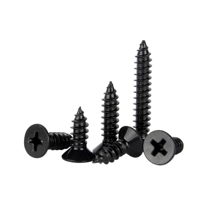 M2-M5黑色GB846十字沉头自攻螺丝钉 平头螺丝电子小螺丝 微型螺丝