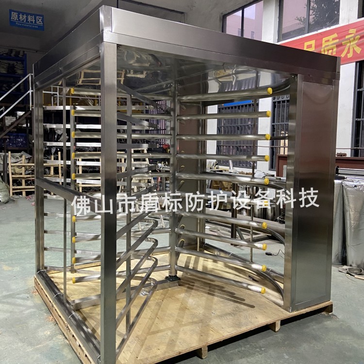 景区出口手动单项半高门不锈钢旋转通道闸栅栏120度滚闸 三辊闸机