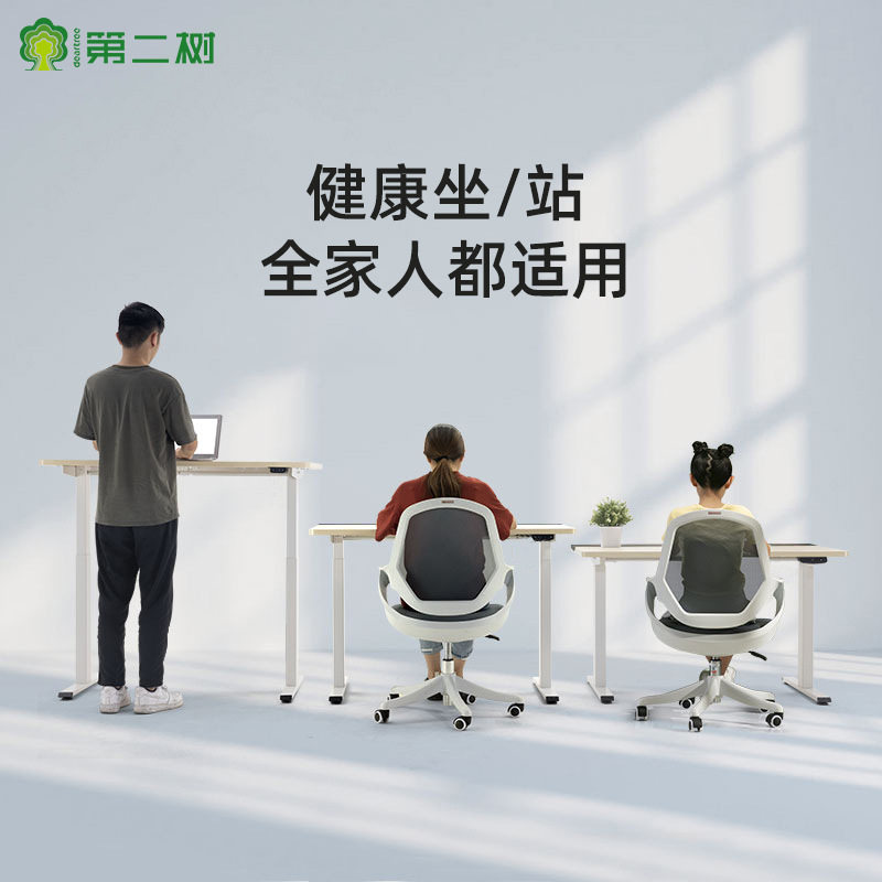 升降桌电动办公电脑桌 学习书桌小尺寸站立式智能桌子现货包邮