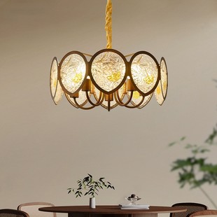 2025年新款中古风卧室吊灯法式复古南洋风高级感美式书房主卧灯具