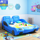 NRFQ098 创意儿童汽车床男孩单人床1.5米多功能组合带护栏小学生