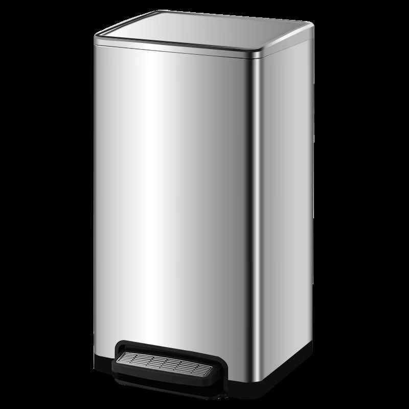厨房垃圾桶家用不锈钢脚踏式办公室带盖脚踩大容量大号商用卫生间