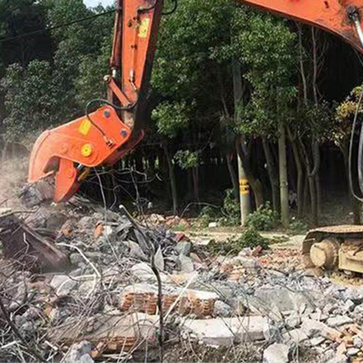 厂家供应挖机改装破碎钳房屋拆迁钢筋混凝土粉碎钳鄂式液压破碎剪