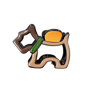 玫瑰的故事刘亦菲同款发夹后脑勺镂空卡通小狗盘发抓夹鲨鱼夹发卡