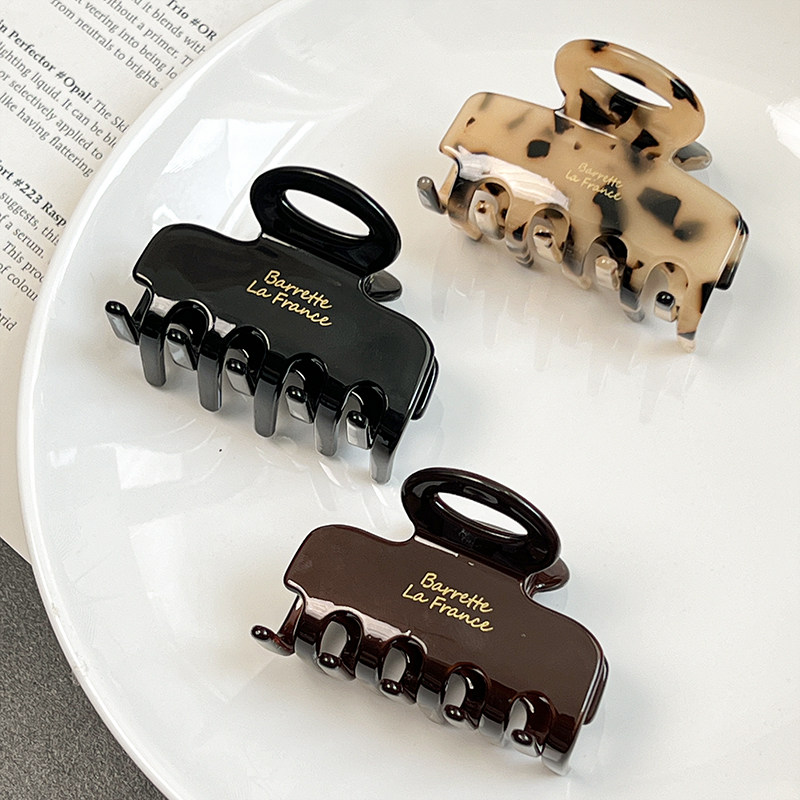 抓夹女2024新款高级感醋酸鲨鱼夹