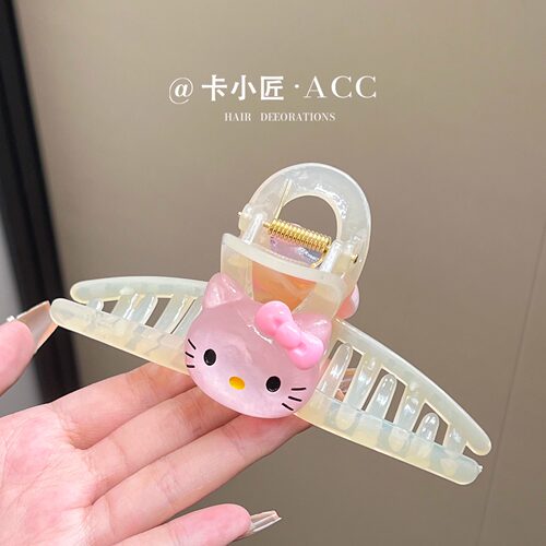 少女感KT猫咪发夹女后脑勺鲨鱼夹