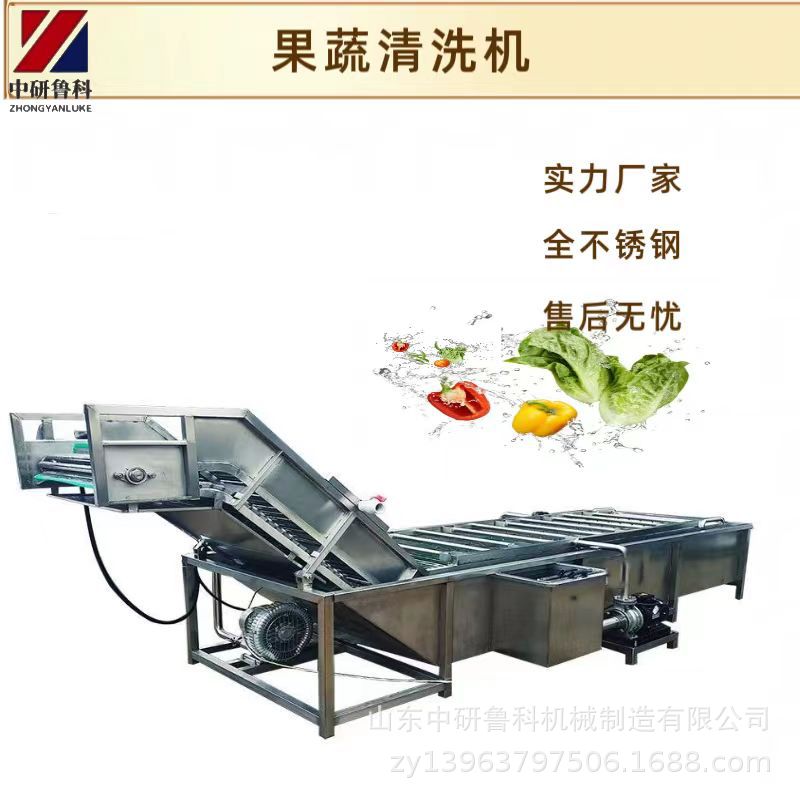 大型气泡清洗机 生菜菠菜油菜清洗设备 全自动清洗输送带