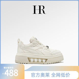 香草布丁 新款 HR赫莲娜女鞋 2025夏季 增高休闲鞋 厚底气垫小白鞋