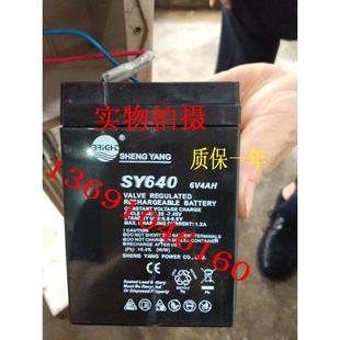 童车 SHENGYANG晟阳蓄电池 玩具车 SY640 电子称用电瓶 6V4AH