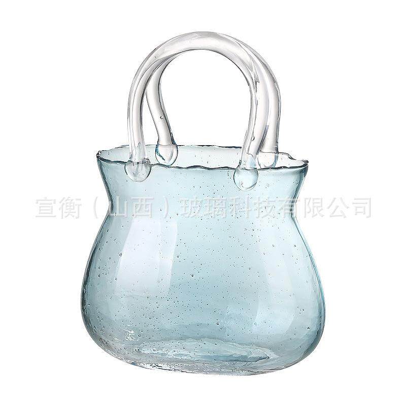 新款创意玻璃手高件级包新款手提包培鱼缸花瓶提摆水装饰鱼缸厂家,家居饰品,花瓶,淘宝优惠券,粉丝福利购,淘宝优惠卷