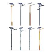 太阳太能路灯能工程城广场公路市道路投光灯户外防水led阳景观灯