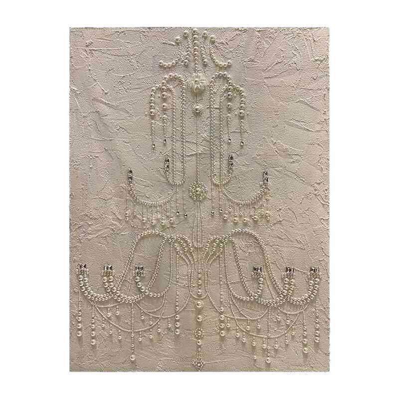 法式复古风喷绘沙发背景墙装饰画客厅级感壁画卧室床头电表箱画