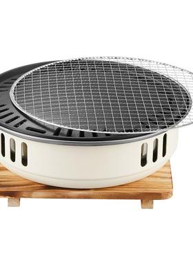 制款式户外露营环保新F75TJ6HM油烧烤炉家用韩式烤肉炉新式加厚铝