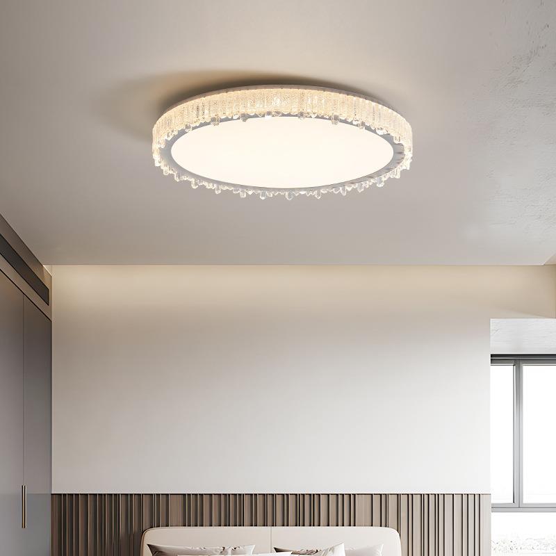 意式极简灯轻奢灯卧室吸顶意奶油风现代简约高档大气创112护眼主